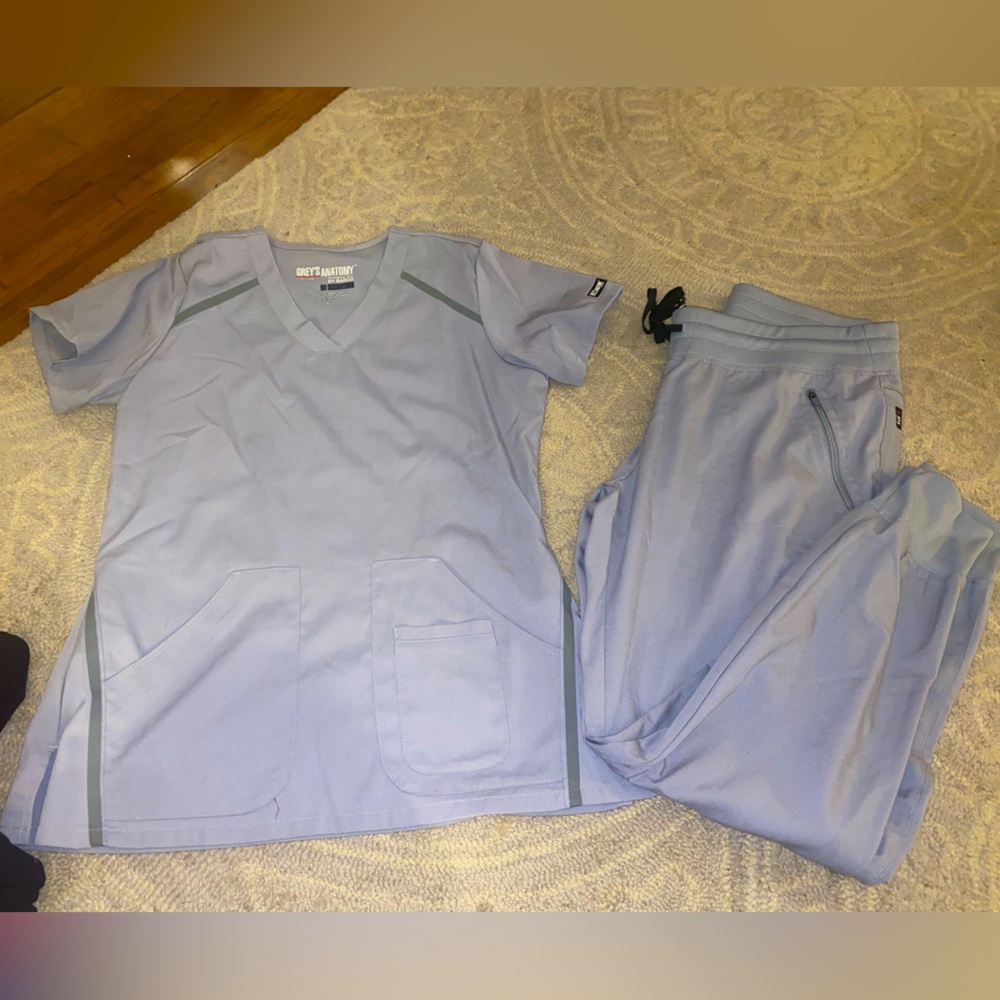 Greys Anatomy spandex active scrub set